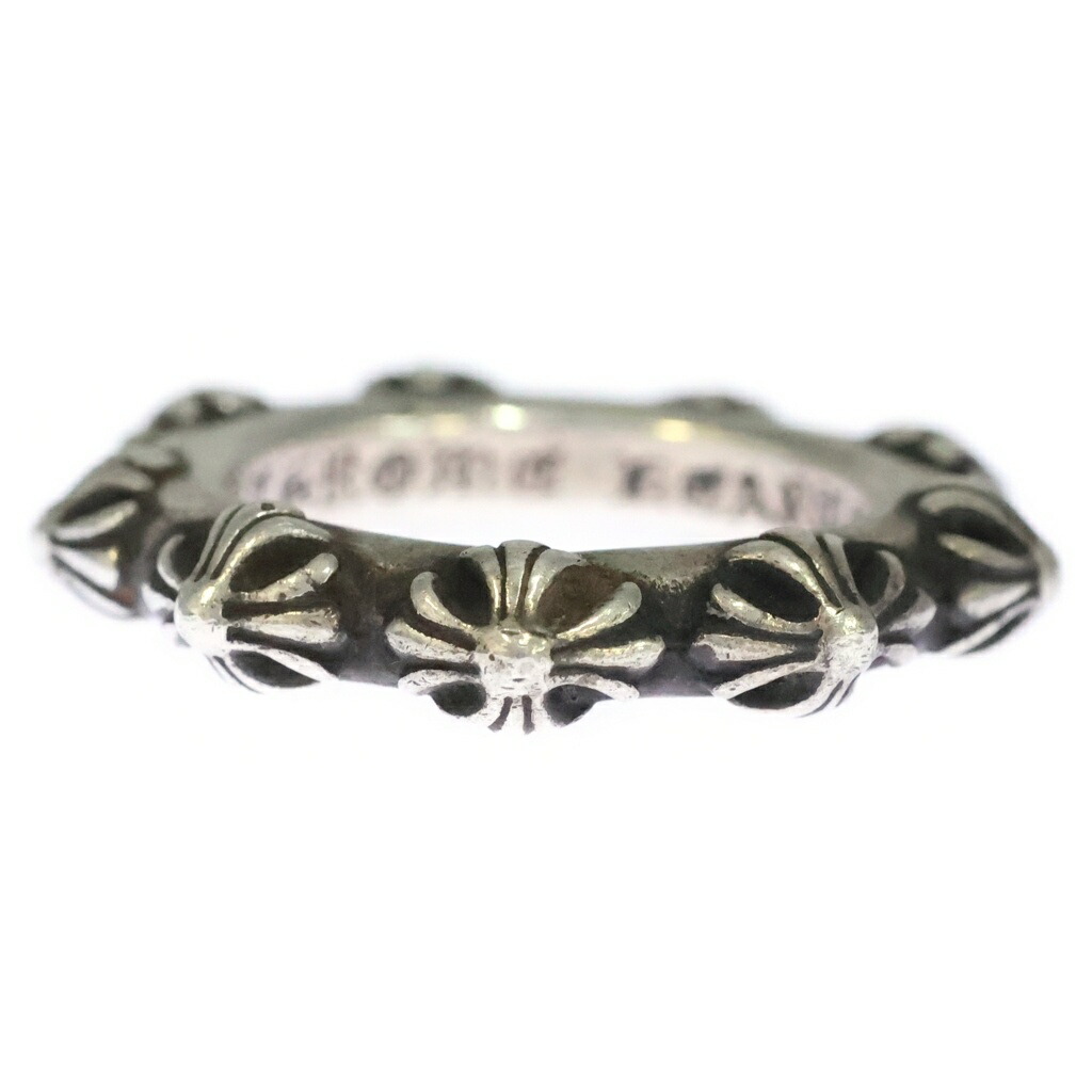 CHROME HEARTS(クロムハーツ) 大きさ:20号 CROSS BAND はりつけ台ダンス楽隊 輪っか しろがね色 BCA342【中古】【度合いB】【色つやしろがね色】【取りまわしバス発着場BRING WASTE_NOT】