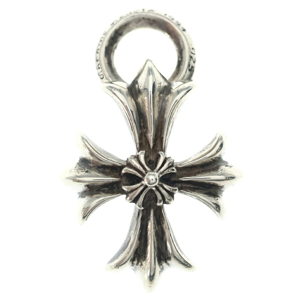 CHROME HEARTS(クロムハーツ) DBL CH PRS ダブルCH足し加える シャンデリヤいの一番 しろがね色 BCA249【中古】【座標軸B】【色合いしろがね色】【取りまわしバス発着場原宿】