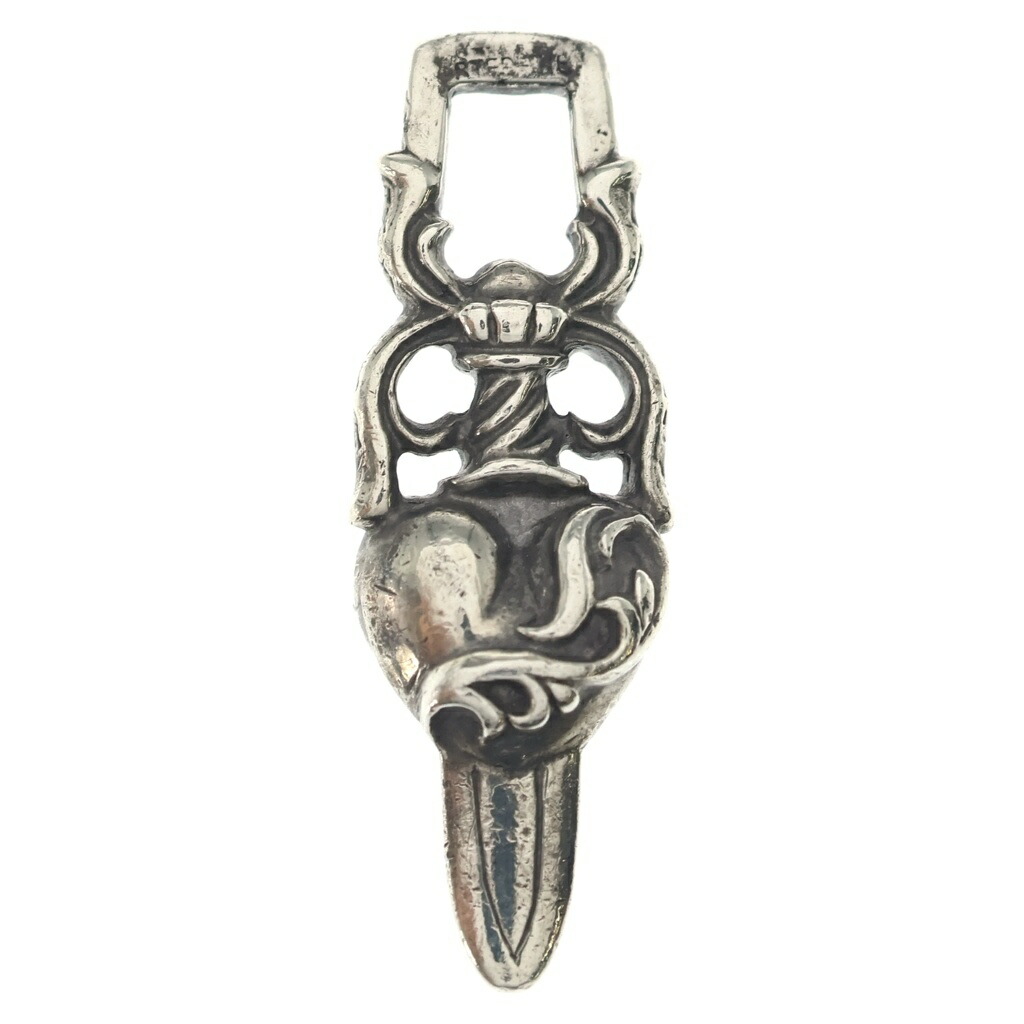 CHROME HEARTS(クロムハーツ) DAGGER HEART ダガーハート シャンデリヤいの一番 しろがね色 BCA243【中古】【座標軸B】【色合いしろがね色】【取りまわしバス発着場BRING亜米利加村店】