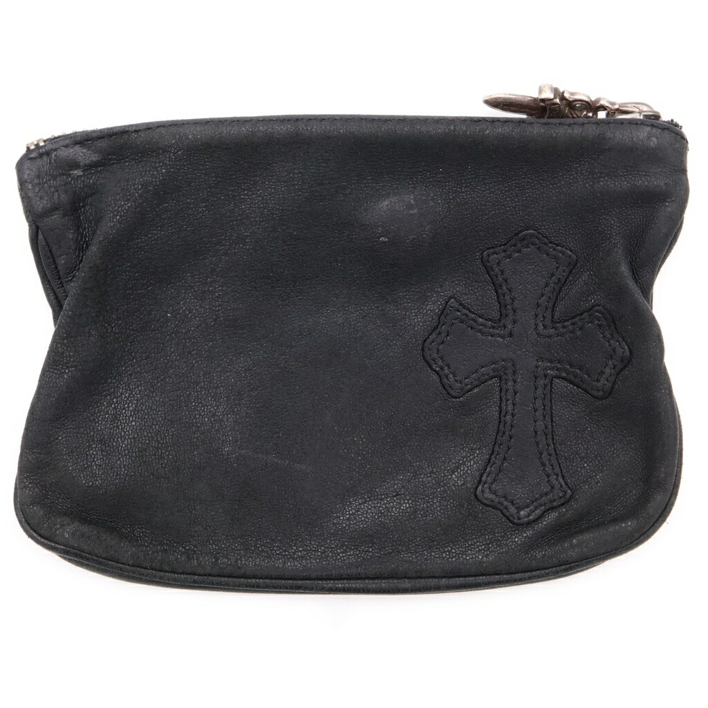 CHROME HEARTS(クロムハーツ) ZPR CHNG PURSE チェンジパース クロスパッチダガージップコインケース【中古】【度合いB】【色つや黒いこと】【取りまわしバス発着場BRING亜米利加村店】