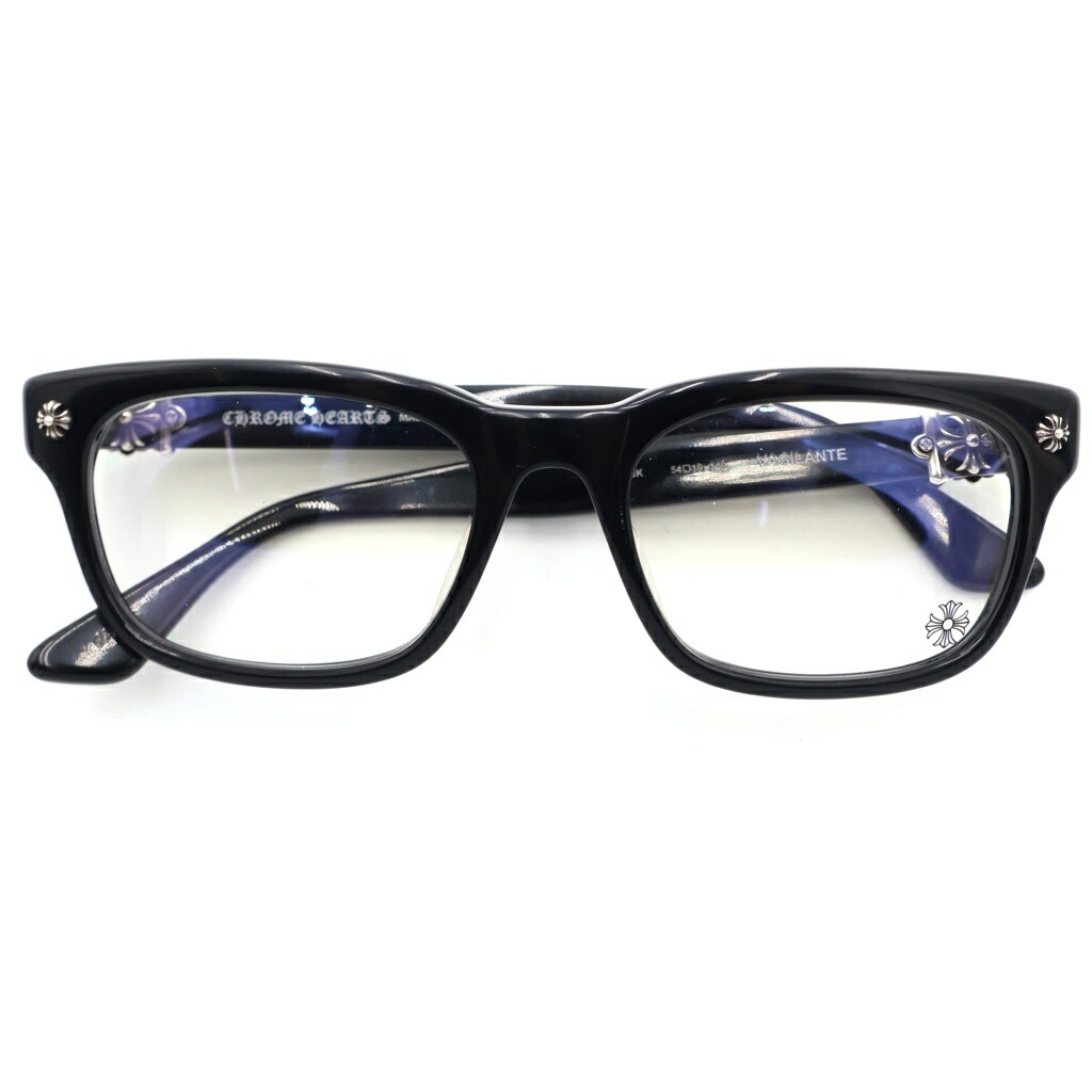 CHROME HEARTS(クロムハーツ) 大いさ:54□19ー149 VAGILANTE ヴァジランテ CHプラスウェリントンテンプルメガネ【中古】【座標軸B】【色合い黒いこと】【取りまわしバス発着場OneStyle新宿店】