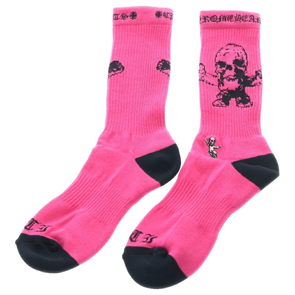 CHROME HEARTS(クロムハーツ) FOTI HARRIS TEETER SOCKS フォティ ハリスティータ 靴下 ソックス サクラ色【新古品/中古】【座標軸S】【色つやサクラ色】【取りまわしバス発着場OneStyle新宿店】