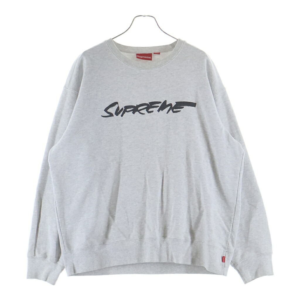 SUPREME(シュプリーム) 大きさ:L 20AW Futura Logo Sweat Shirts フューチュラ ロゴタイプ刺しゅう 汗水 薄墨色【中古】【度合いB】【色つや薄墨色】【取りまわしバス発着場BRING仙台店】