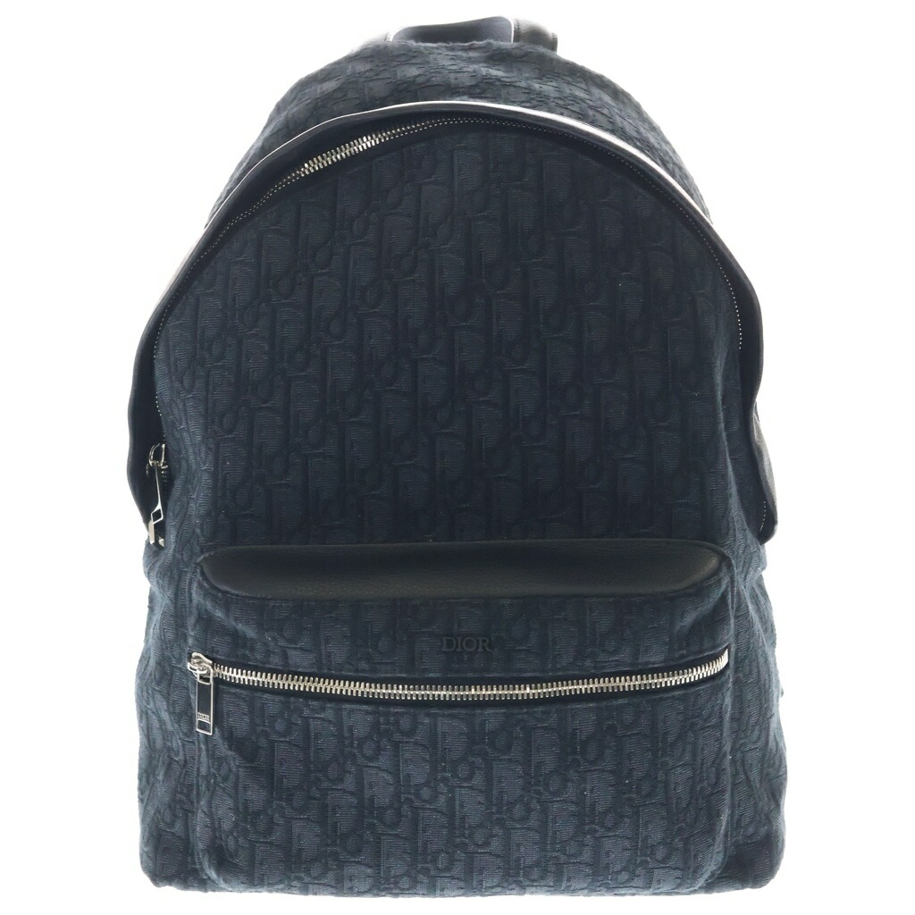 Christian Dior(ディオール) オブ西洋葱 うしろ側風呂敷き包み 背嚢 帆布×なめし革 黒いこと【中古】【座標軸A】【色合い黒いこと】【取りまわしバス発着場BRING福岡天神店】