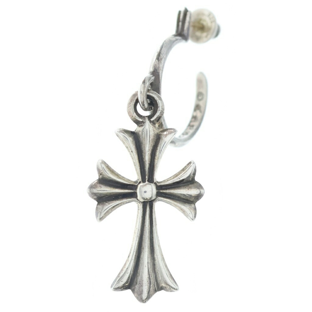 CHROME HEARTS(クロムハーツ) サイズ:- TINY CH CROSS タイニーCHクロス フープピアス シルバー BCA115【中古】【程度B】【カラーシルバー】【取扱店舗BRING仙台店】|ブランド買取・販売 BRING