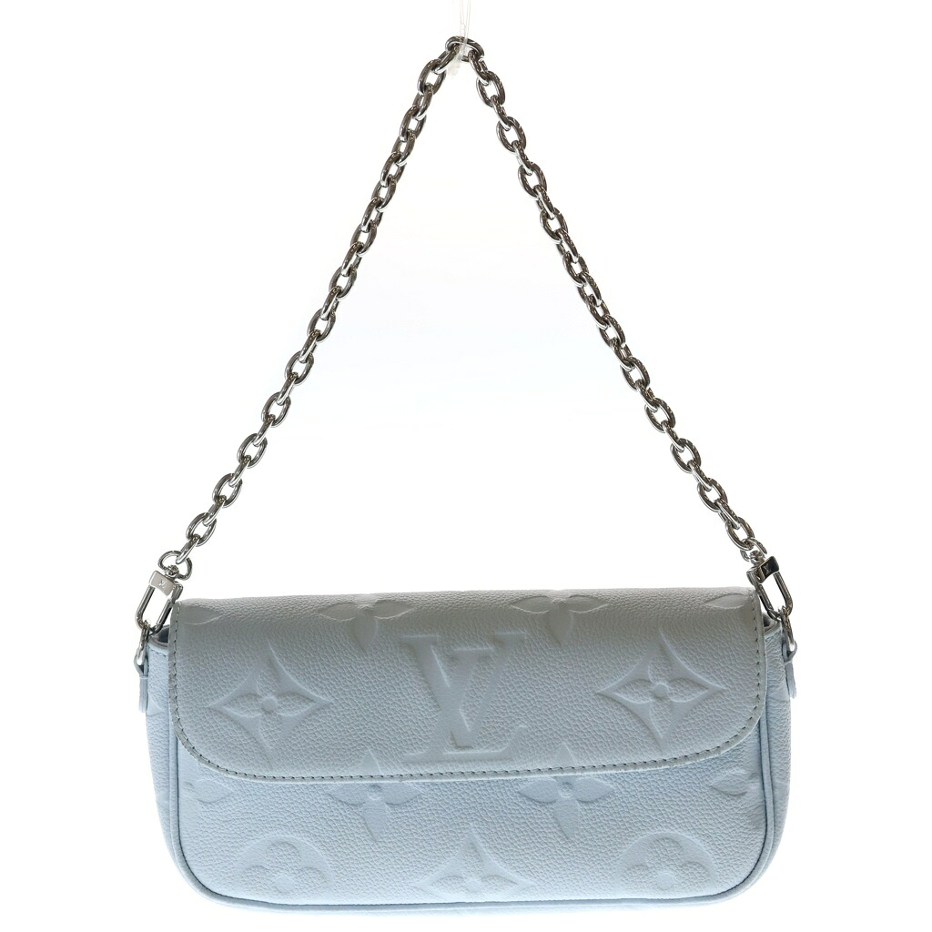 LOUIS VUITTON(ルイヴィトン) モノグラム アン工業プラント ウォレットオンチェーンアイビー 2WAY御徒面子 ハンドバック ショルダーバッグ 点火装置青碧 なめし革 M83637 しろがね色金具【中古】【度合いB】【色つや青碧】【取りまわしバス発着場BRING心斎橋店】