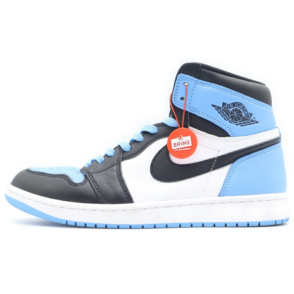 NIKE(ナイキ) 大きさ:US10.5/28.5珊 AIR JORDAN 1 RETRO HI OG UNIVERSITY BLUE DZ5485-400 エアジョーダン1ご機嫌OG ユニバーシティブルー ハイカットスニーカー 青碧/白いこと US10.5/28.5珊【中古】【度合いB】【色つや青碧】【取りまわしバス発着場BRING仙台店】