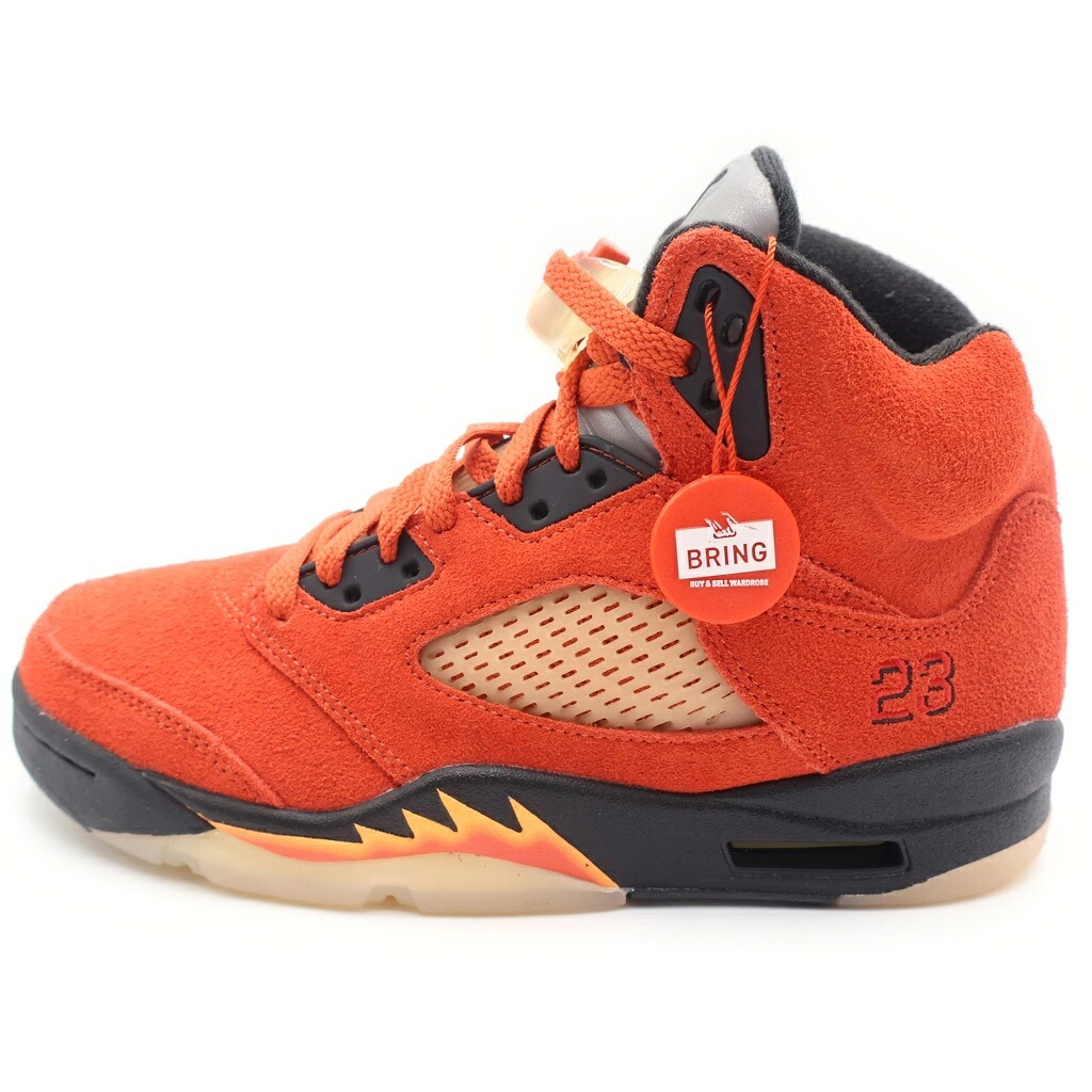 NIKE(ナイキ) 大きさ:24.0糎 WMNS AIR JODAN5RETRO DUNK ON MARS DD9336-800 ウィメンズ エアジョーダン5 ダンク オン マーズ ハイカットスニーカー 赤いこと US7/24糎【新古品/中古】【座標軸S】【色合い赤いこと】【取りまわしバス発着場BRING仙台店】