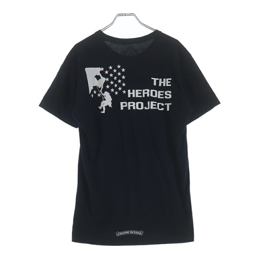 CHROME HEARTS(クロムハーツ) 大きさ:M CH T-SHRT THE HEROES PROJECT 半袖プルオーバーカットソー【中古】【座標軸B】【色つや黒いこと】【取りまわしバス発着場BRING心斎橋店】