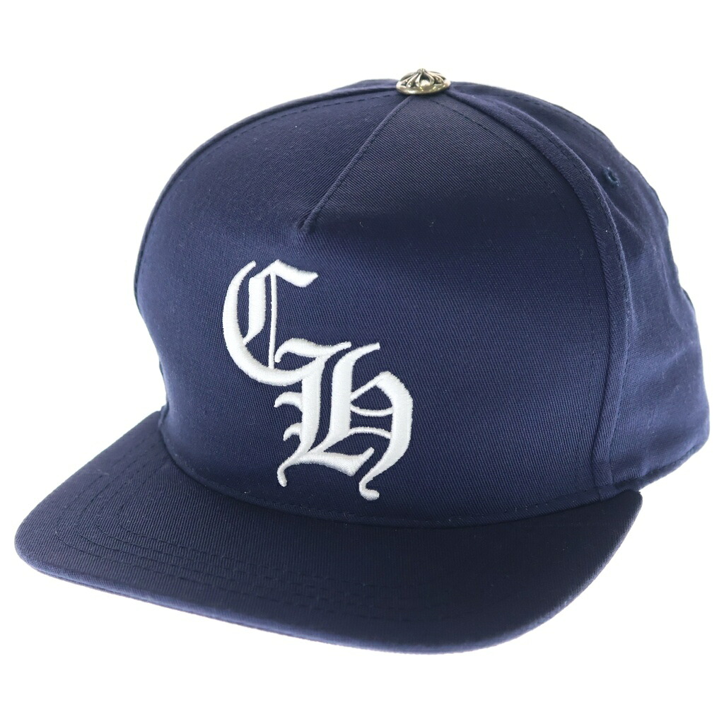 CHROME HEARTS(クロムハーツ) CH HAT CH刺しゅう野球旗がしら 米国海軍【中古】【度合いA】【カラーネイビー】【取りまわしバス発着場渋谷】