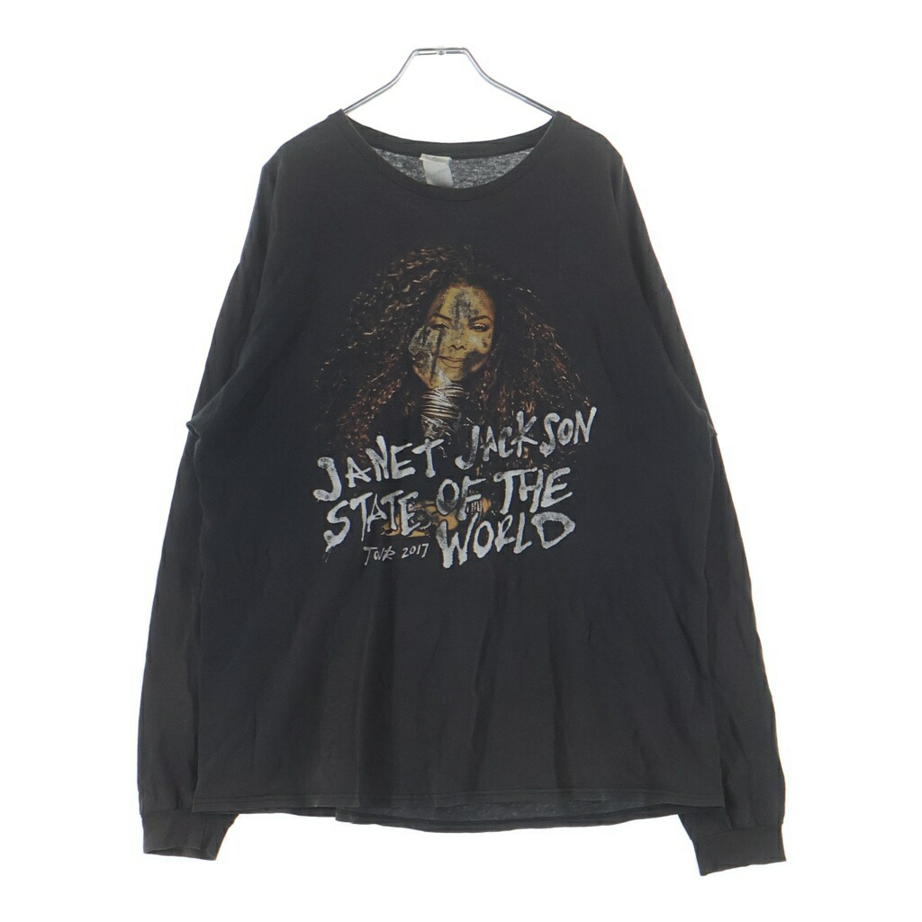 VINTAGE(ヴィンテージ) JANET JACKSON 2017 TOUR TEE ジャネットジャクソン ツアー長袖Tシャツカットソー ブラック【中古】【程度B】【カラーブラック】【取扱店舗BRING仙台店】|ブランド買取・販売 BRING