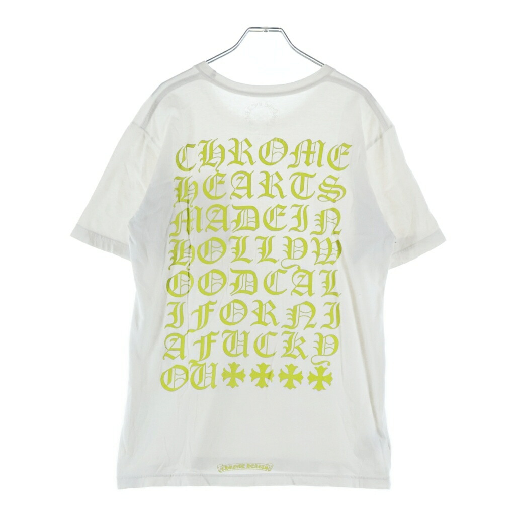 CHROME HEARTS(クロムハーツ) 大きさ:M CH T-SHRT 1 うしろ側字母刷り上げるプルオーバー 半袖カットソー【中古】【座標軸B】【色つや白いこと】【取りまわしバス発着場原宿】