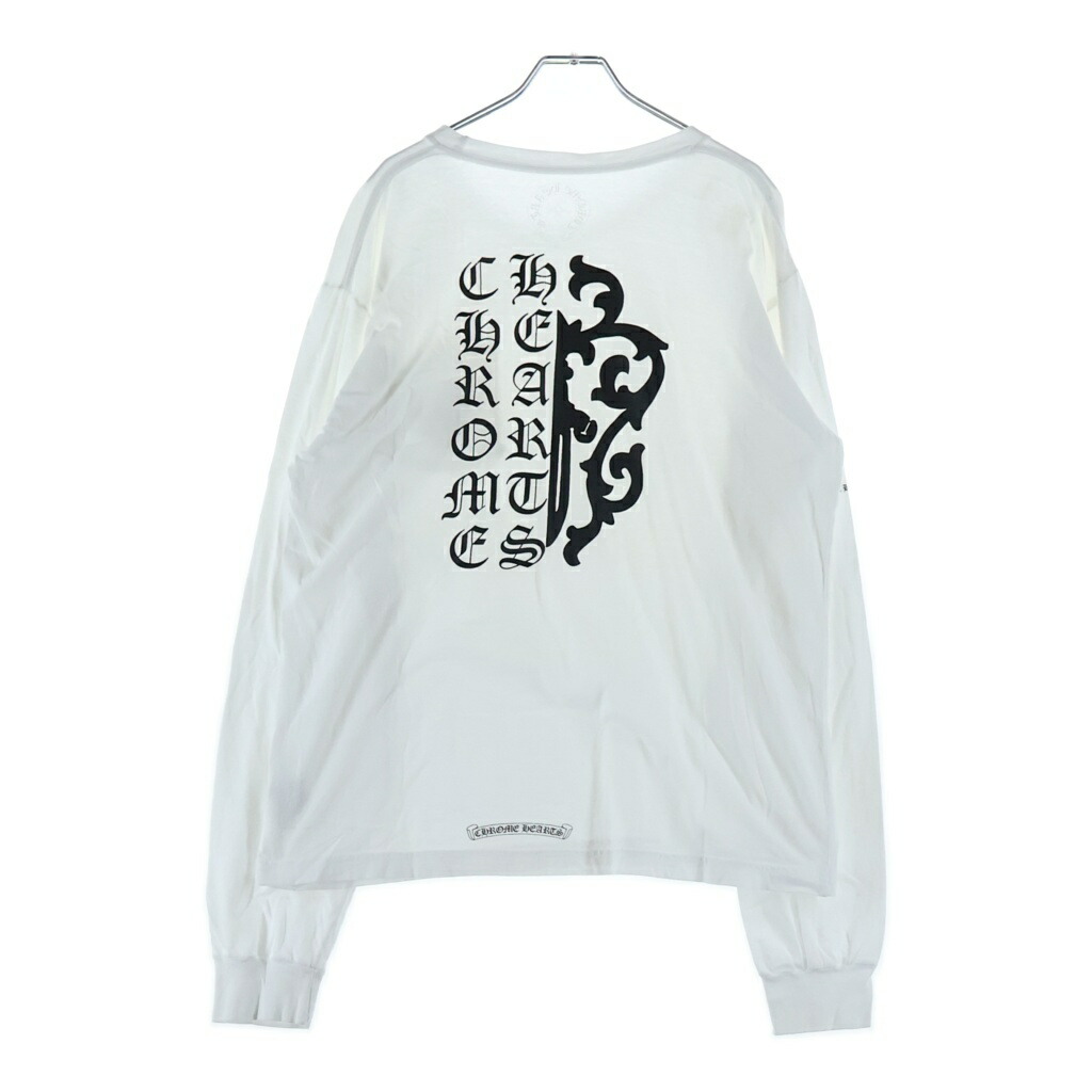 CHROME HEARTS(クロムハーツ) 大きさ:L VINE DAGGER L/S ヴァインダガープリント 長袖ティーシャツカットソー【中古】【度合いB】【色つや白いこと】【取りまわしバス発着場新宿】