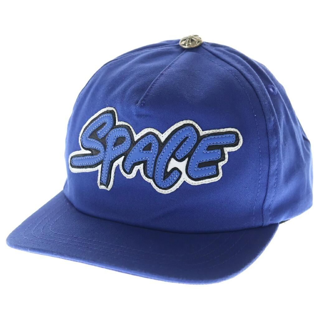 CHROME HEARTS(クロムハーツ) サイズ:OS SPACEレザーパッチ トラッカーキャップ 帽子 ブルー【中古】【程度A】【カラーブルー】【取扱店舗BRING WASTE_NOT】｜ブランド買取・販売　BRING