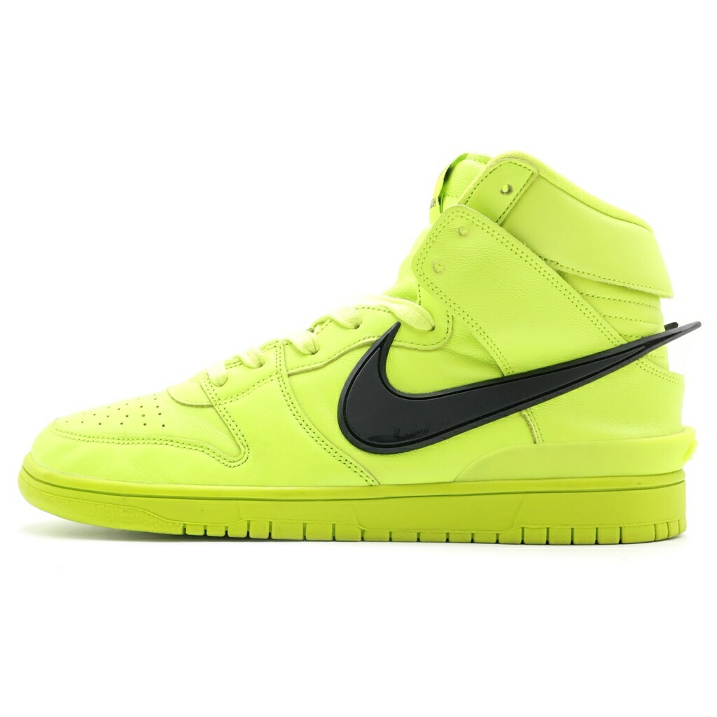 NIKE(ナイキ) 大きさ:28.5糎 ×AMBUSH DUNK HIGH FLASH LIME アンブッシュ ダンク 閃光電球菩提樹 ハイカットスニーカー ネオン緑であること US10.5/28.5糎 CU7544-300【中古】【座標軸A】【色合い黄色】【オンライン制限事項商いもの】