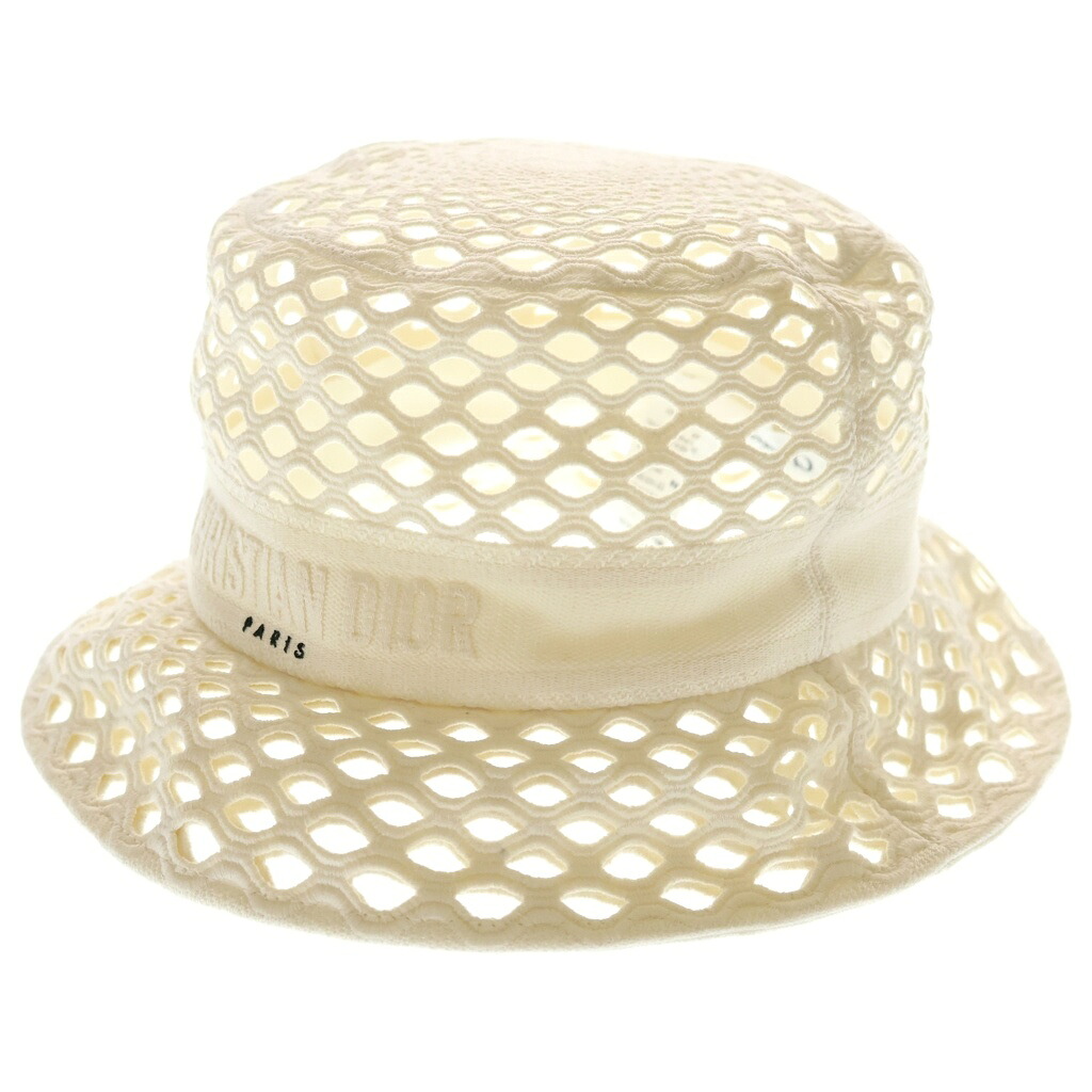 DIOR(クリスチャンディオール) 大きさ:57 メッシュ シリング 井戸釣瓶 かぶり笠 かぶり笠 白いこと 22DMH923A131【中古】【座標軸A】【色合い白いこと】【オンライン制限事項商いもの】