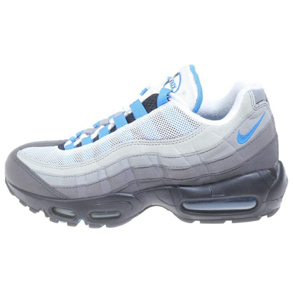 NIKE(ナイキ) 大きさ:26.0糎 AIR MAX 95 CRYSTAL BLUE 大気圏マックス 95 水晶 ローカットスニーカー 薄墨色/青色 US8/26糎 AT8696-100【中古】【座標軸A】【色合い薄墨色】【オンライン制限事項商いもの】