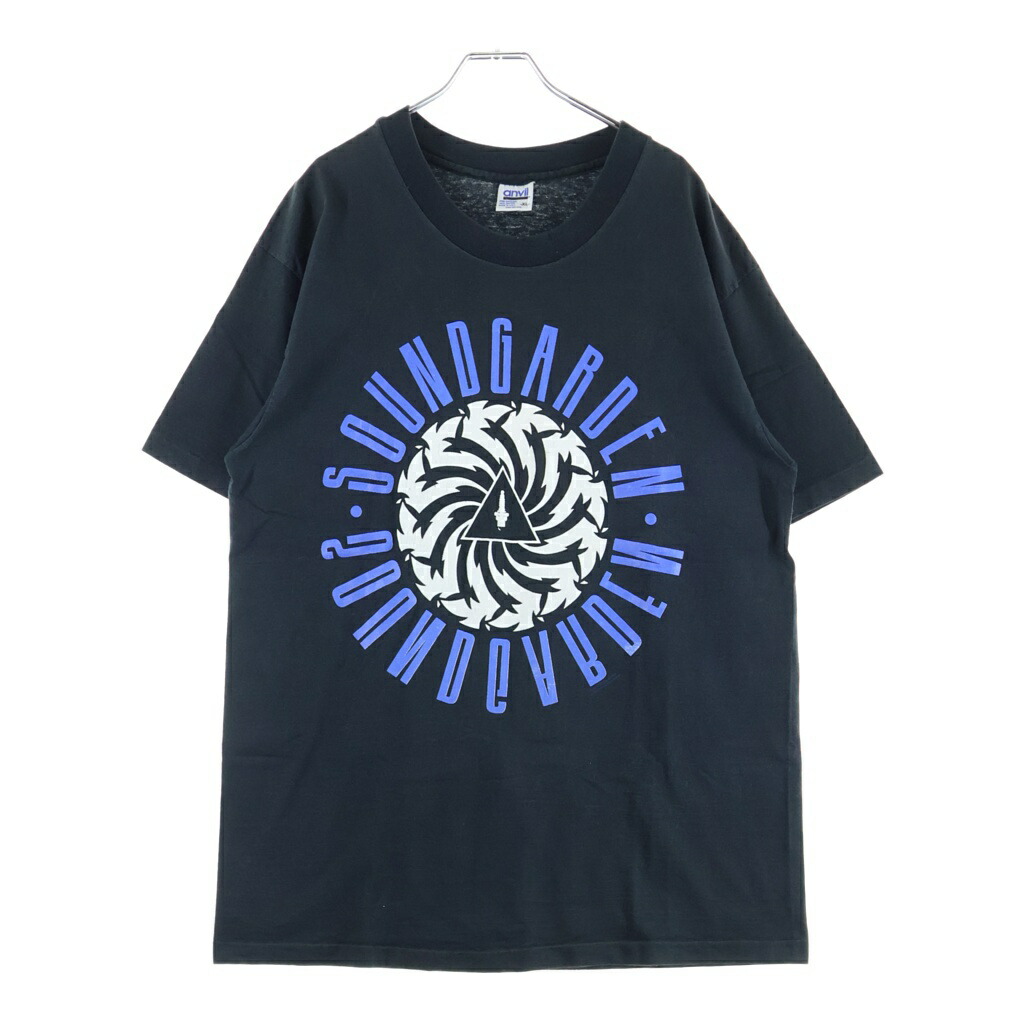 VINTAGE(ヴィンテージ) 大きさ:XL 90S SOUNDGARDEN BAD MOTOR FINGER 1992 satanoscillatemymetallicsonatas ANVIL 半袖プルオーバー【中古】【座標軸B】【色合い黒いこと】【取りまわしバス発着場AWESOME高円寺店】