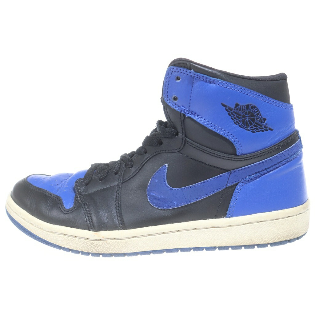 NIKE(ナイキ) 大きさ:27.0糎 【褒めたたえる用 2001年製】 AIR JORDAN 1 ROYAL エアジョーダン 1 ロイヤル ハイカットスニーカー 青色/黒いこと US9/27糎 136066-041【中古】【座標軸B】【色合い青色】【オンライン制限事項商いもの】