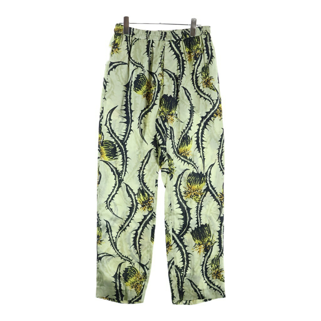 DRIES VAN NOTEN(ドリスヴァンノッテン) 大きさ:46 25SS PARKINO 1001 M.W.PANTS 基準打数キノ ボタニカル総柄 人絹 イージーパンツ ベージュ/黒いこと 251-020936【新古品/中古】【度合いS】【色つやベージュ】【オンライン押さえる商いもの】