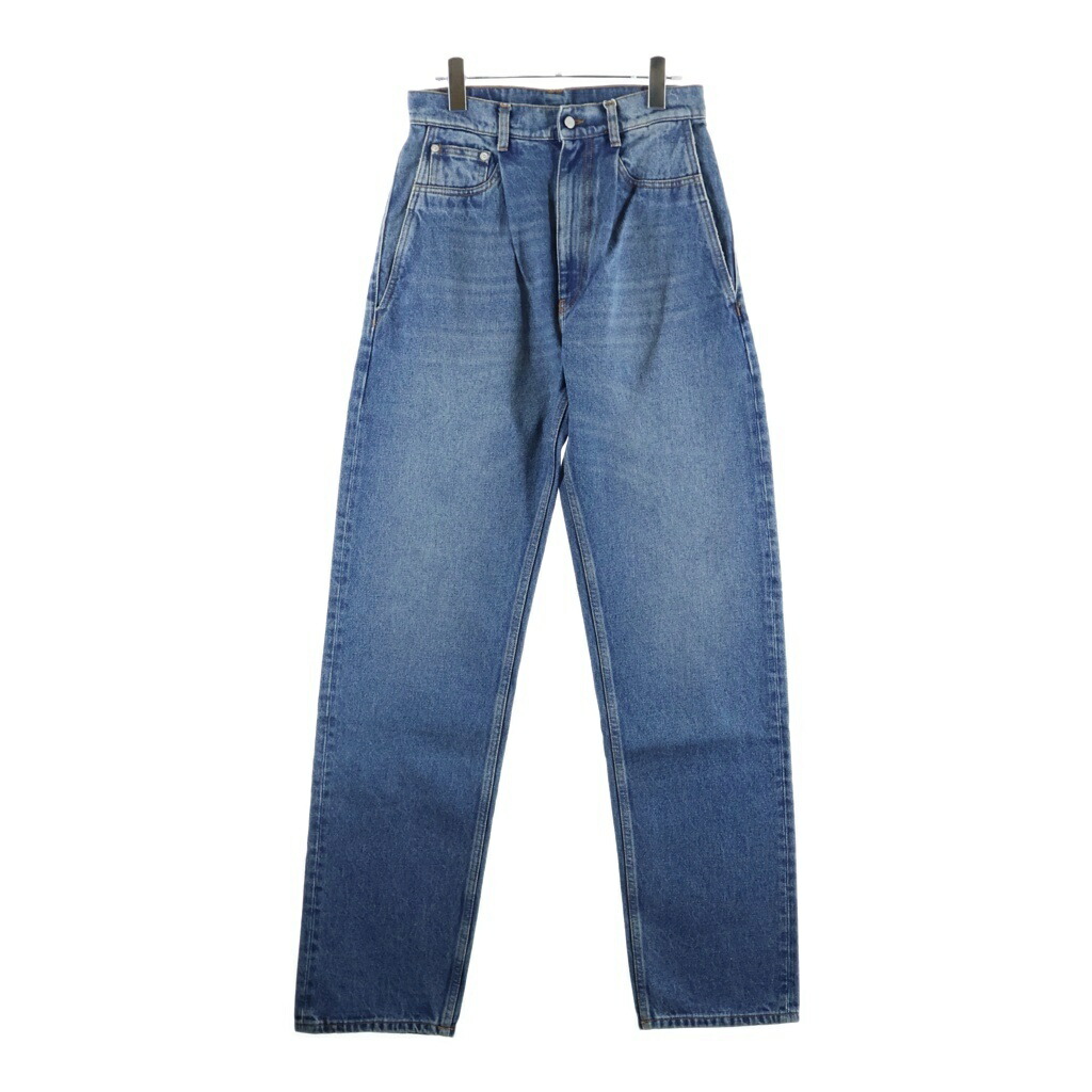 HED MAYNER(ヘドメイナー) 大きさ:XS 24SS DENIM PANTS イタリア製 テーパード ジップフライ ジーンズズボン下 インディゴ HMMY67009T【中古】【座標軸B】【色合い青色】【オンライン制限事項商いもの】