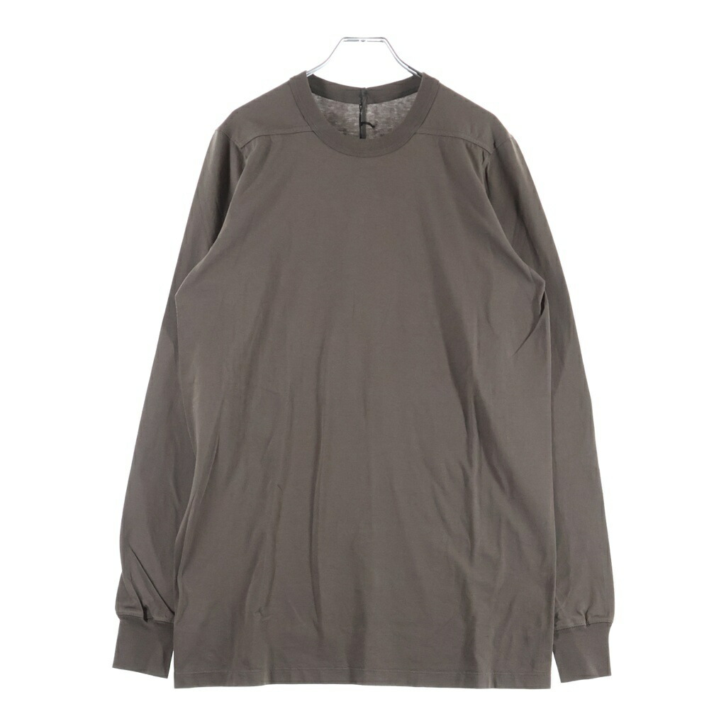 Rick Owens(リックオウエンス) 大きさ:S 23AW LEVEL LS T 気泡管水準器 労働者の一団のど首 長袖ティーシャツ カットソー 濃灰色薄墨色 RU02C7266-JA【新古品/中古】【度合いS】【色つや薄墨色】【取りまわしバス発着場BRING心斎橋店】