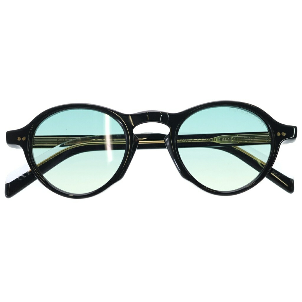 CUTLER AND GROSS(カトラーアンドグロス) 大いさ:47□22‐145 GR08 01 ラウンド枠組み 色合い水晶体 黒眼鏡 眼鏡 黒いこと/青碧【新古品/中古】【座標軸S】【色合い黒いこと】【取りまわしバス発着場原宿】
