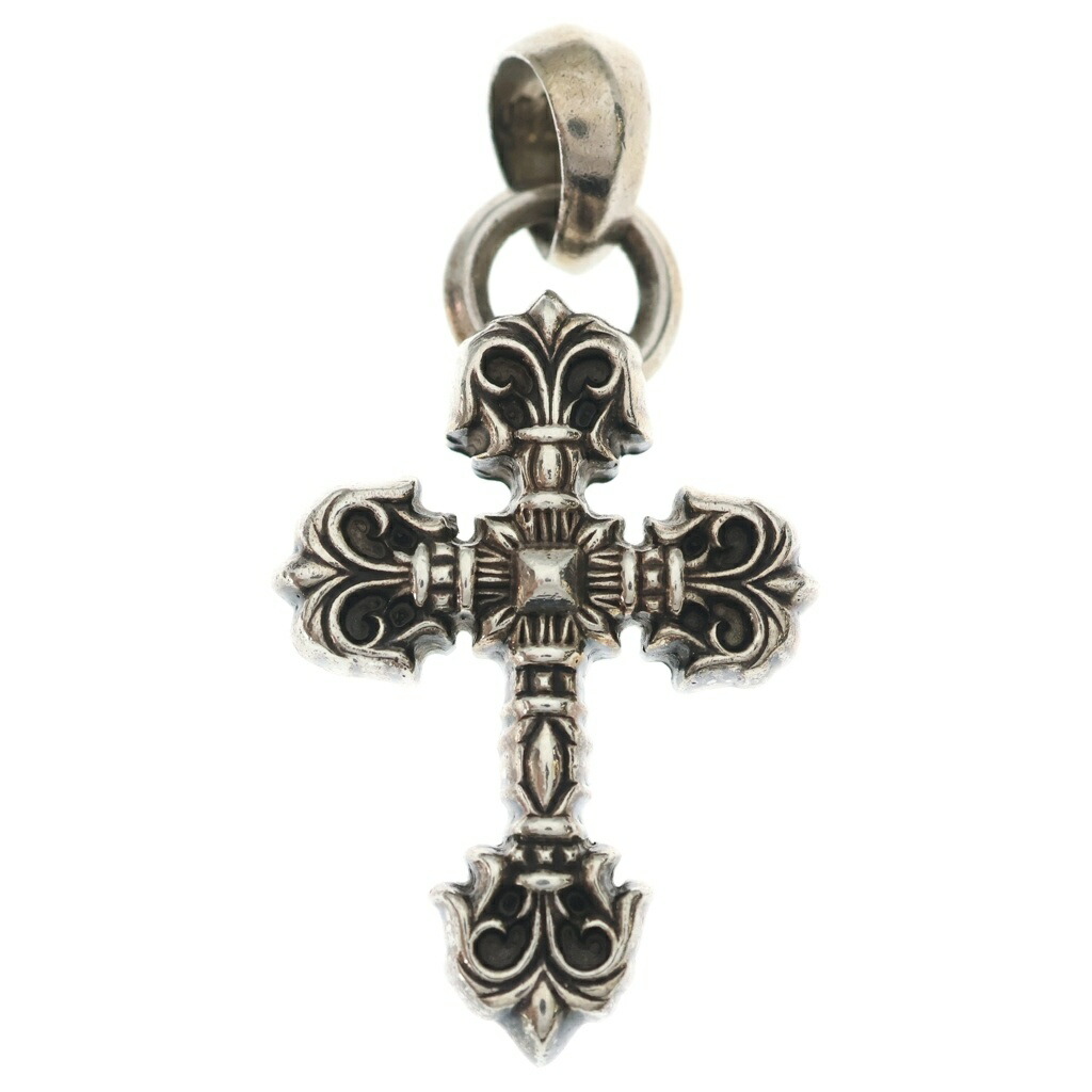 CHROME HEARTS(クロムハーツ) FILIG CROSS-XSM W BALE フィリグリークロスXSベイル wベイル 首飾りとっ始め しろがね色 BCA262【中古】【度合いB】【色つやしろがね色】【取りまわしバス発着場OneStyle新宿店】