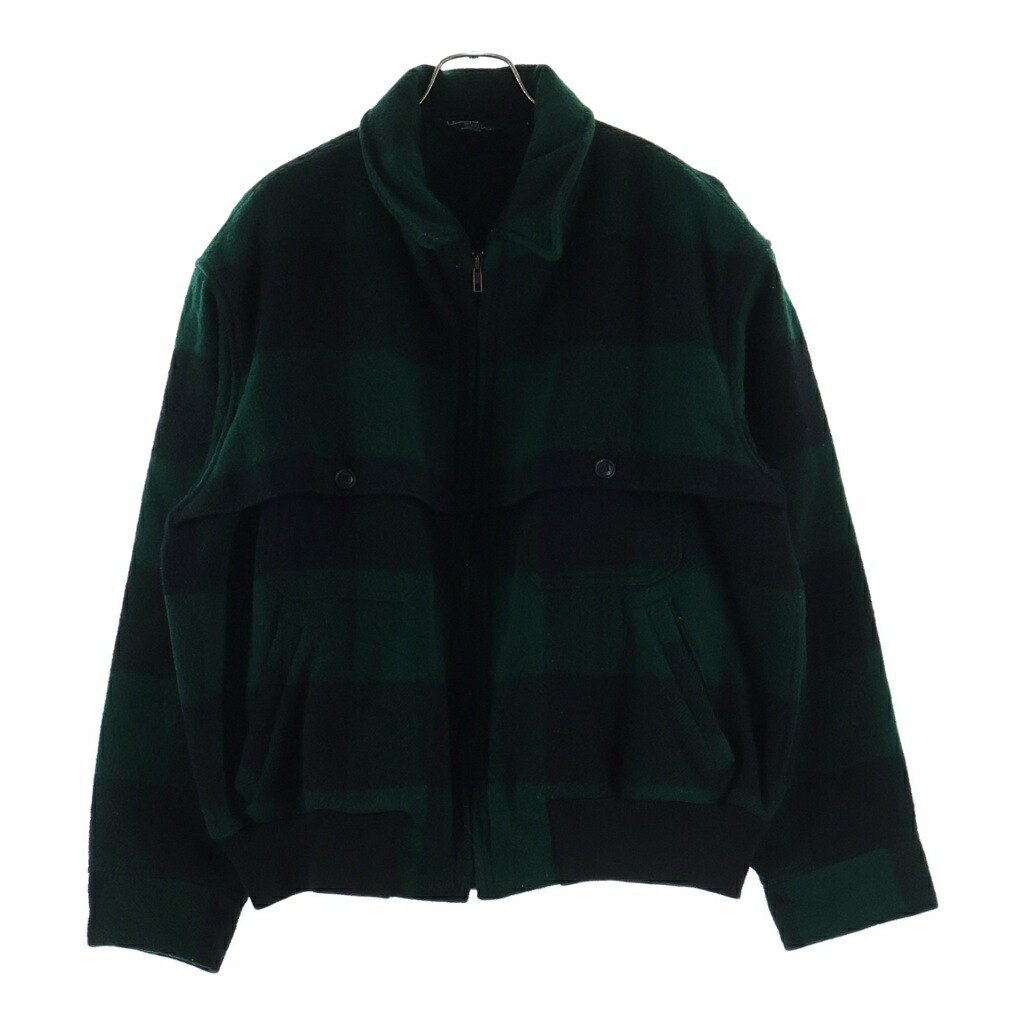 POLO RALPH LAUREN(ポロラルフローレン) 大きさ:L 90s 立ちはだかる 照合のしるし ジップアップ 上衣 上衣 緑であること【中古】【度合いB】【色つや緑であること】【オンライン押さえる商いもの】