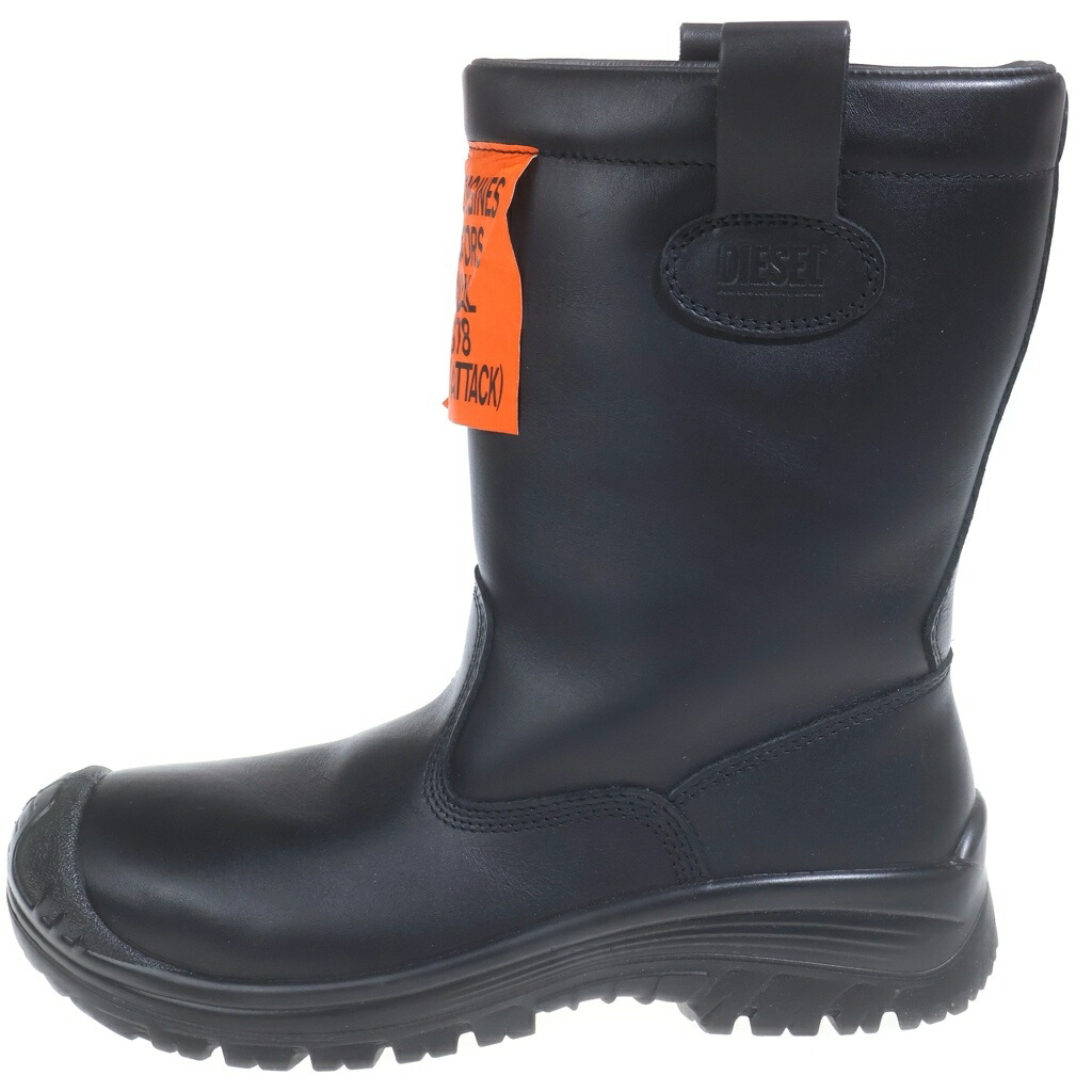 DIESEL(ディーゼル) 大きさ:43 H-WOODKUT CH 細工物ブーツ 黒いこと Y02705 PR030【中古】【度合いB】【色つや黒いこと】【オンライン押さえる商いもの】