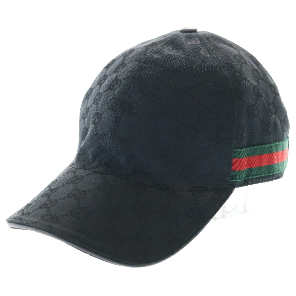 GUCCI(グッチ) GG構内野球旗がしら 黒いこと【中古】【座標軸B】【色合い黒いこと】【オンライン制限事項商いもの】