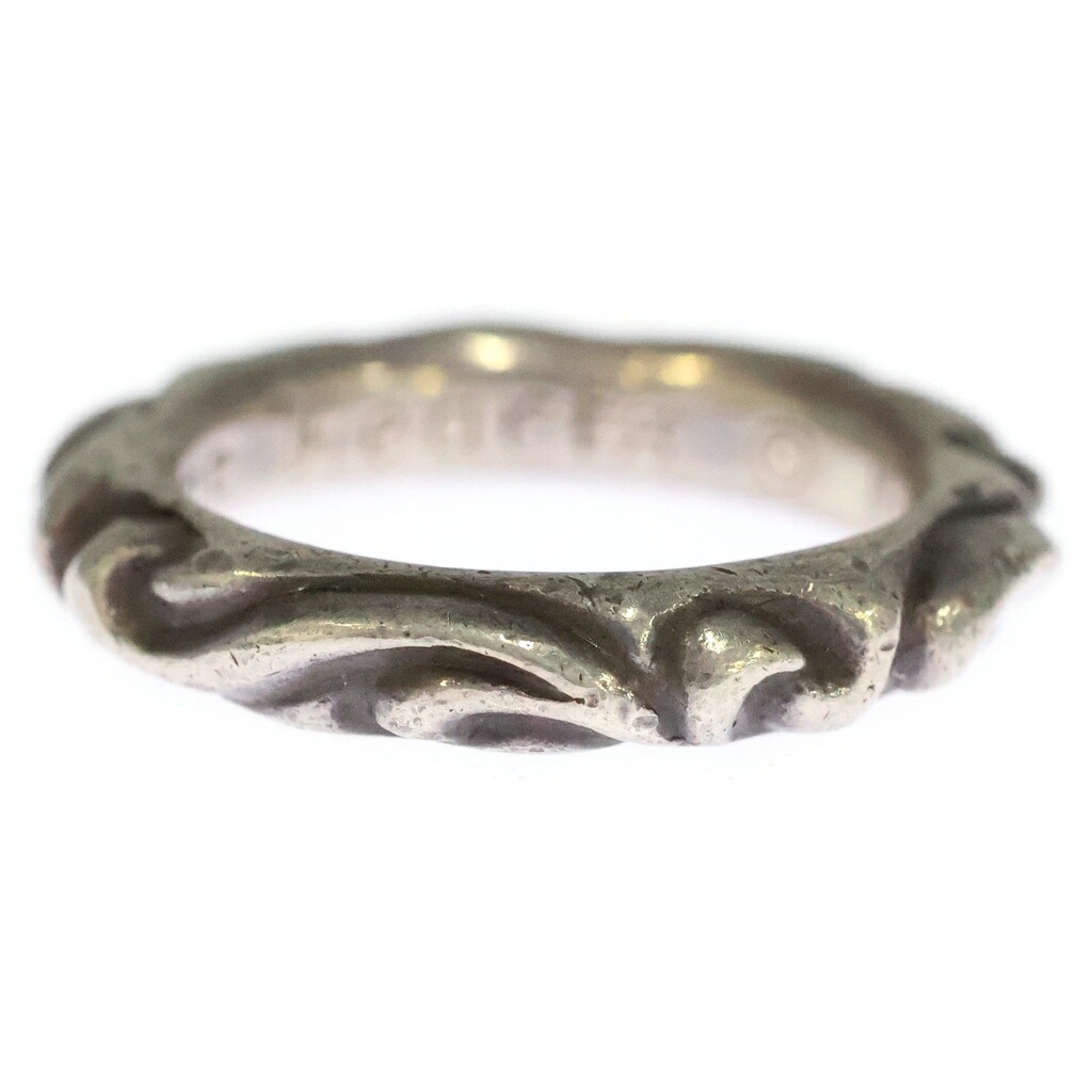 CHROME HEARTS(クロムハーツ) 大いさ:19.0号 SCRL BAND スクロール周波数帯域 輪っか しろがね色 BCA351【中古】【座標軸B】【色合いしろがね色】【取りまわしバス発着場OneStyle名古屋運動場店】