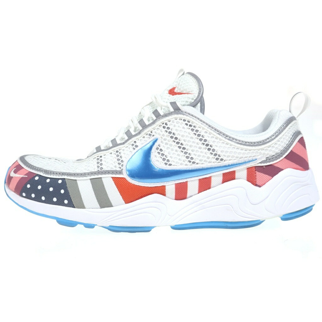 NIKE(ナイキ) 大きさ:29.0糎 ×PARRA AIR ZOOM SPIRIDON MULTI COLOR パラ 大気圏望遠レンズ スピリドン マルチ色合い ローカットスニーカー 白いこと US11/29糎 AV4744-100【中古】【座標軸B】【色合い白いこと】【オンライン制限事項商いもの】