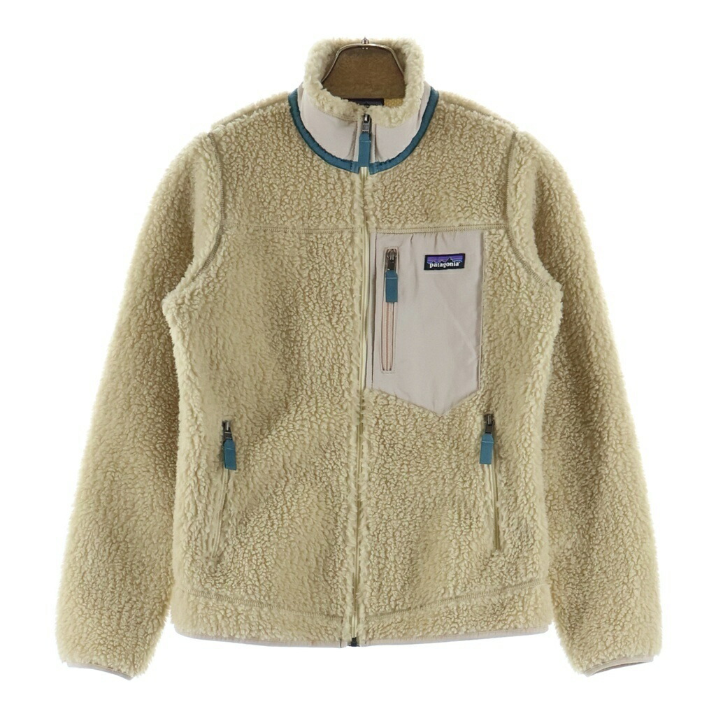 PATAGONIA(パタゴニア) 大きさ:S 21AW RETRO X レトロエックス ジップアップフリースジャケット ベージュ 23074FA21【中古】【度合いB】【色つやベージュ】【オンライン押さえる商いもの】
