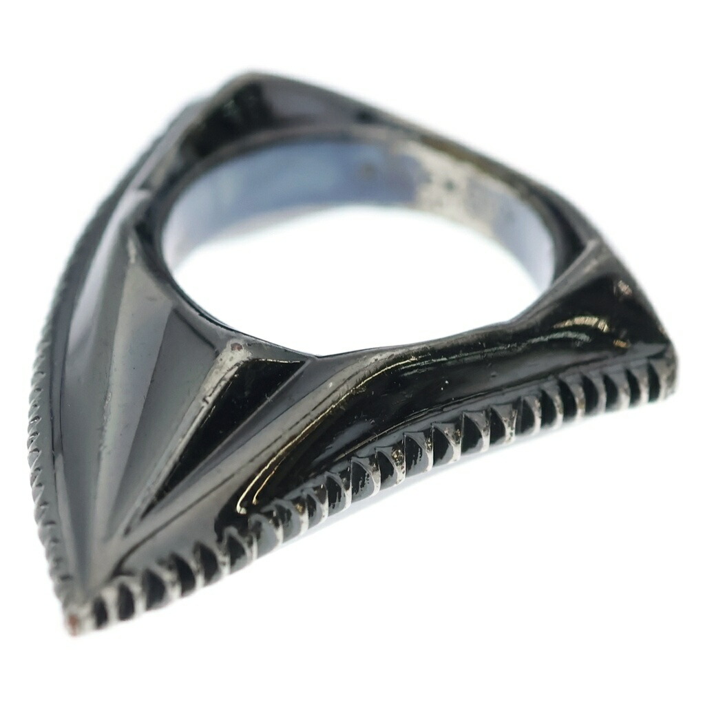 GIVENCHY(ジバンシィ) 大きさ:14.0号 シャークトゥース 輪っか しろがね色【中古】【座標軸B】【色合いしろがね色】【オンライン制限事項商いもの】