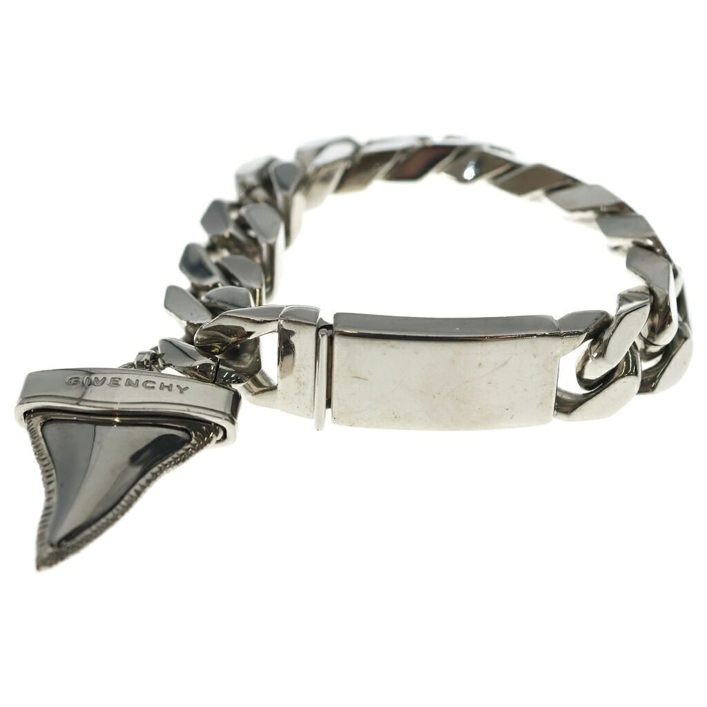 GIVENCHY(ジバンシィ) シャークトゥース ID腕輪 しろがね色【中古】【座標軸B】【色合いしろがね色】【オンライン制限事項商いもの】