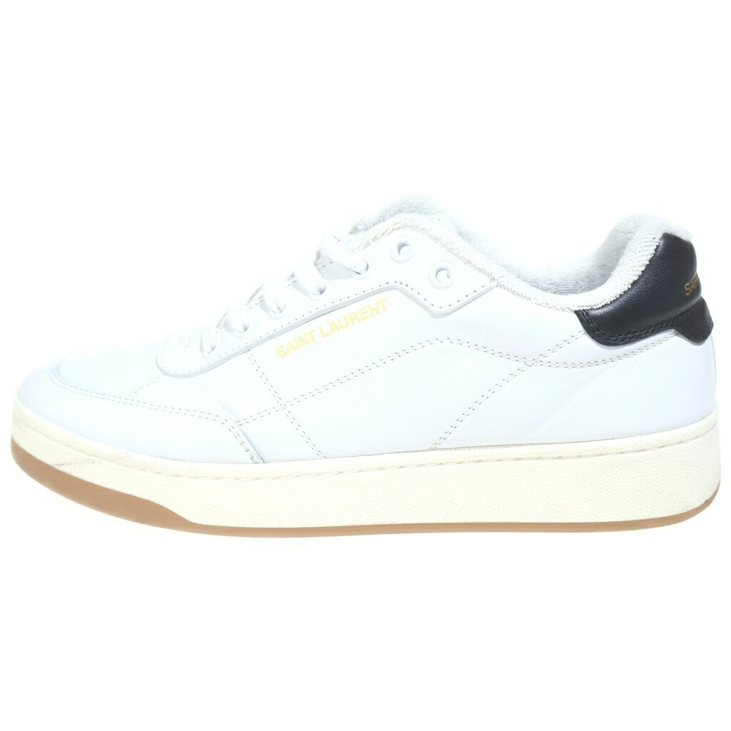 SAINT LAURENT PARIS(サンローランパリ) 大いさ:42 置き目取りすてる スニーカー 白いこと なめし革 819476【中古】【座標軸B】【色合い白いこと】【オンライン制限事項商いもの】