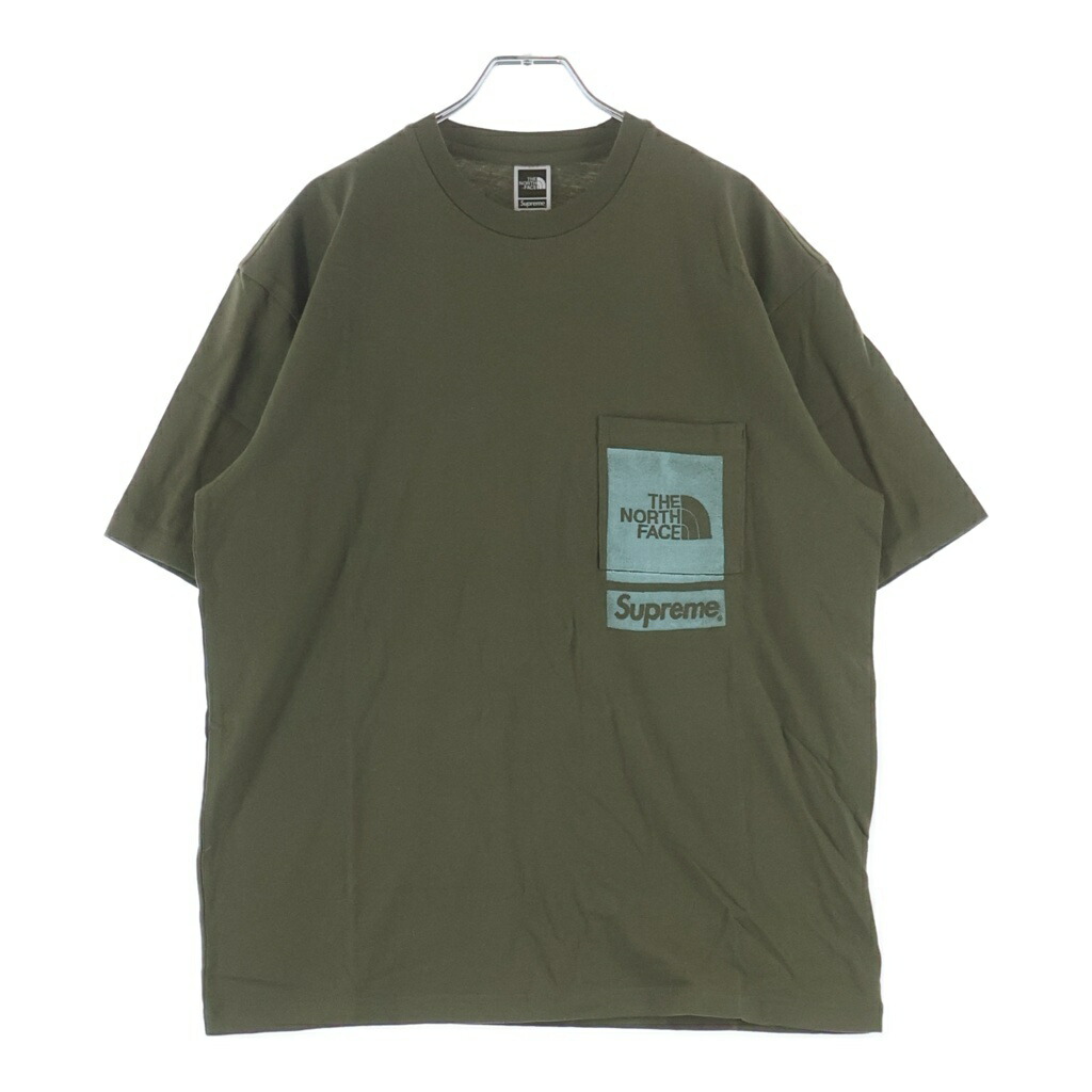 SUPREME(シュプリーム) 大きさ:S 23SS パソコン PRINTED S/S POCKET TEE 半袖プルオーバー カットソー カーキ NT023091【中古】【座標軸A】【色合いカーキ】【取りまわしバス発着場BRING札幌店】