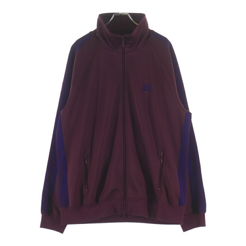 Needles(ニードルス) 大きさ:XL 23AW TRACK JACKET POLY SMOOTH ポリ スムース 貨物自動車上衣 赤いこと/パープル NS244【中古】【座標軸B】【色合い赤いこと】【取りまわしバス発着場BRING札幌店】