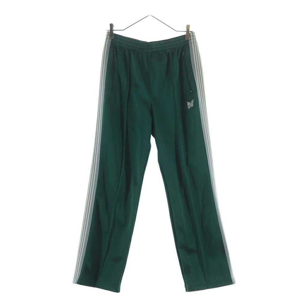 Needles(ニードルス) 大きさ:S TRACK PANTS 側面伝達ルート 貨物自動車ズボン下 緑であること PU1618【中古】【度合いB】【色つや緑であること】【取りまわしバス発着場BRING札幌店】