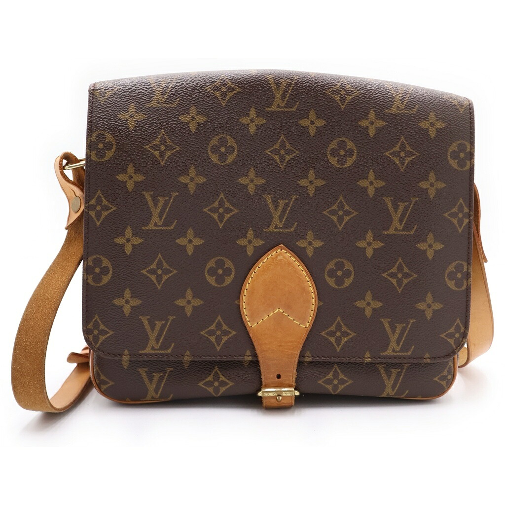 LOUIS VUITTON(ルイヴィトン) モノグラム カルトシエールGM ショルダーバッグ 赤銅色 なめし革×PVC M51252 ゴールド金具【中古】【座標軸B】【色合い赤銅色】【オンライン制限事項商いもの】