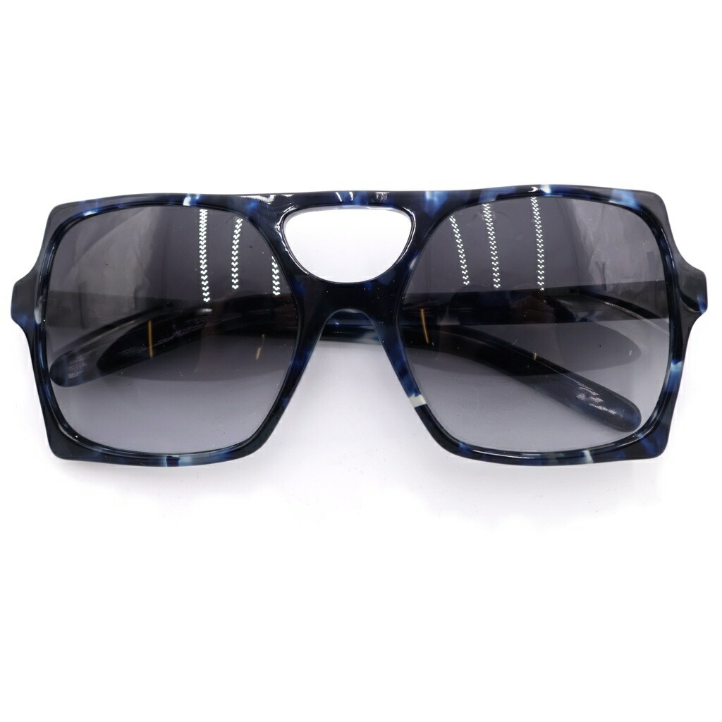 NO BRAND(否ブランド名) 大きさ:F SELIMA OPTIQUE ZAZOU P.100 ザゾウ P.100 ボックス席黒眼鏡 眼鏡 アイウェア 青碧/パープル【中古】【度合いA】【色つや青碧】【オンライン押さえる商いもの】