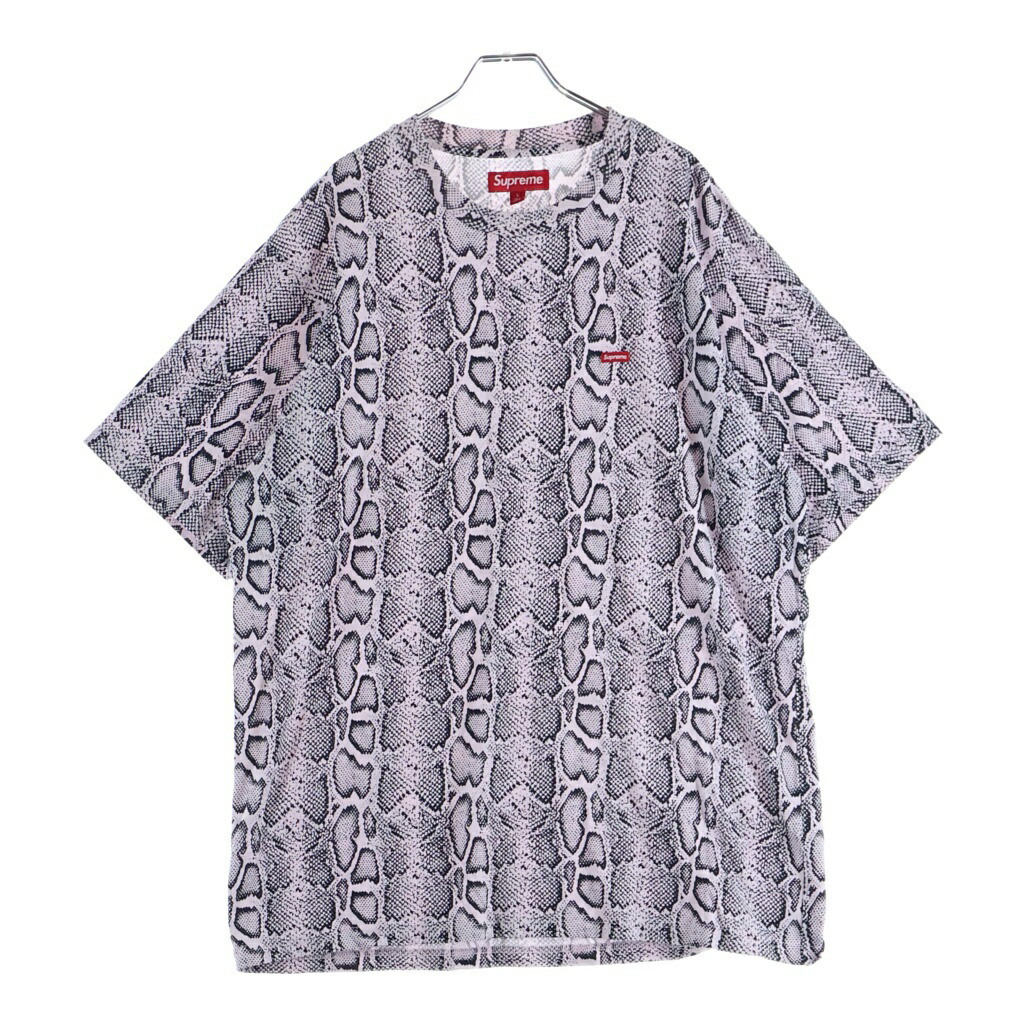 SUPREME(シュプリーム) 大きさ:L 24SS Small Box Tee Snak スモールボックスロゴティー 長蛇 パイソン 労働者の一団のど首プルオーバー サクラ色【中古】【座標軸A】【色合いサクラ色】【取りまわしバス発着場BRING福岡天神店】