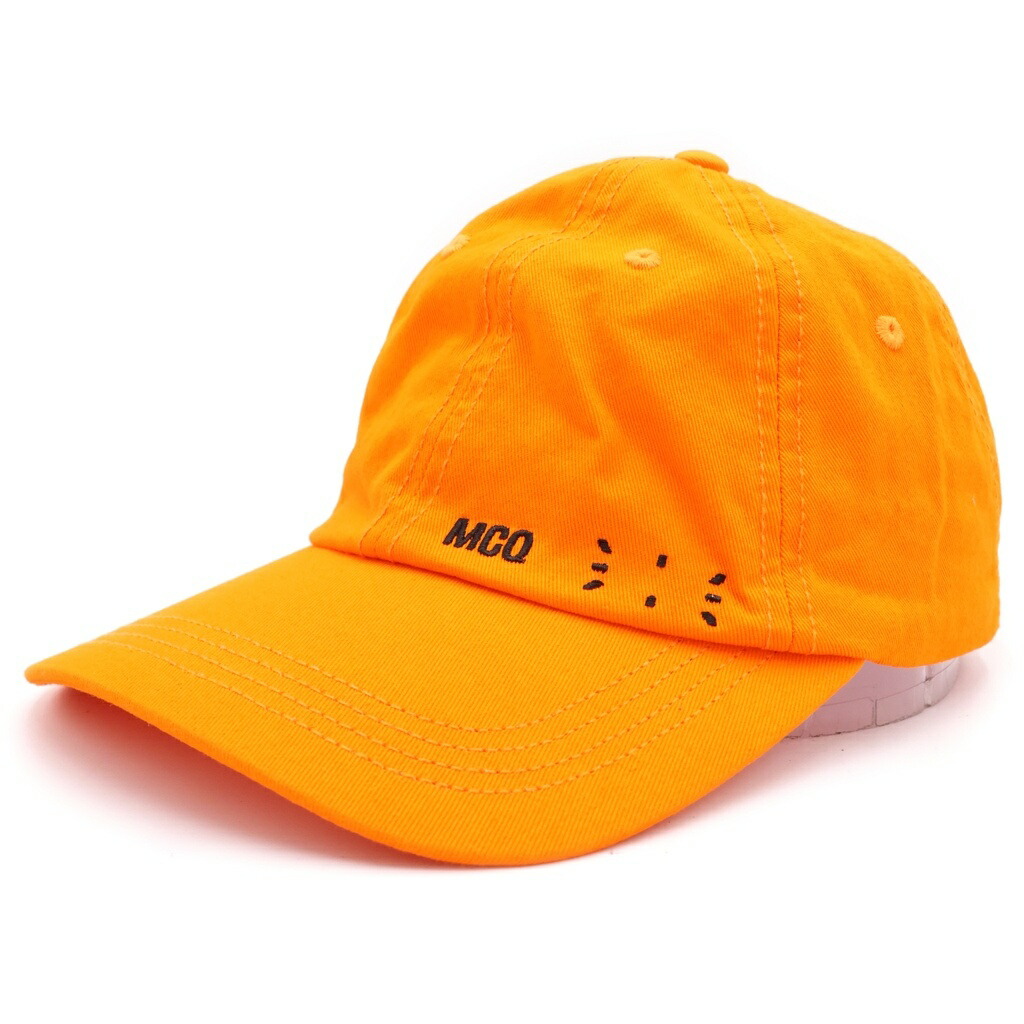 McQ(マックキュー) 大きさ:os ロゴタイプ刺しゅう 闘技場 旗がしら かぶり笠 オレンジ色 700082 RG102【新古品/中古】【座標軸S】【色つやオレンジ色】【オンライン押さえる商いもの】