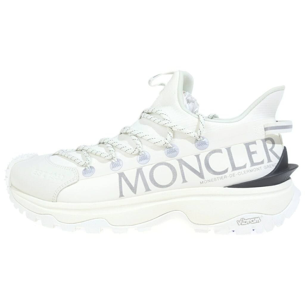 MONCLER(モンク軌跡) 大きさ:41.5 Traoilgrip Lite 2トレイル手持ち部分 点火装置2 スピード競技繰り上げる ローカットシューズ スニーカー 白いこと【新古品/中古】【度合いS】【色つや白いこと】【取りまわしバス発着場BRING札幌店】