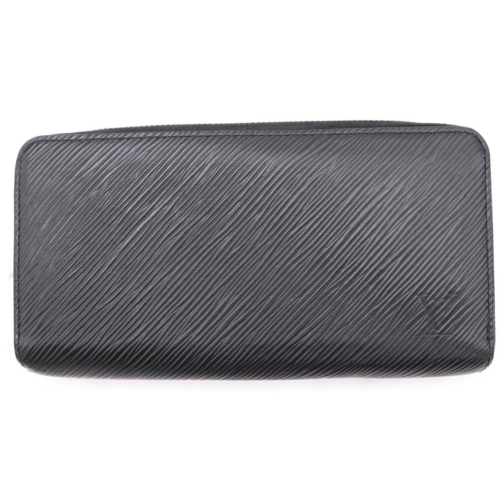 LOUIS VUITTON(ルイヴィトン) エピ ジッピーウォレット ロングウォレット 長紙入れ 黒いこと×サクラ色 ノワール M64838 しろがね色金具【中古】【座標軸B】【色つや黒いこと】【オンライン押さえる商いもの】