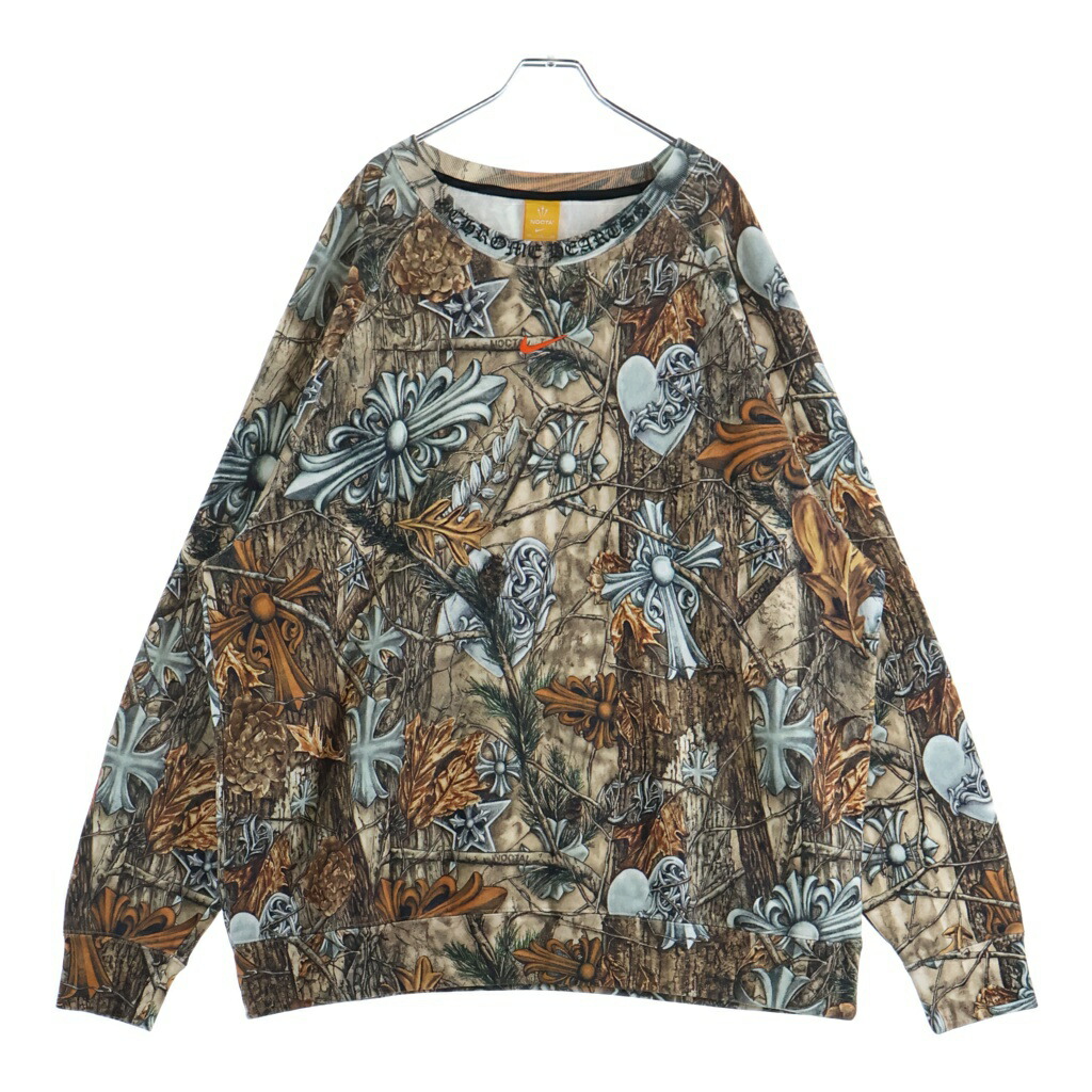 CHROME HEARTS(クロムハーツ) 大きさ:XXL ×NOCTA DRAKE SWEAT ナイキ ノクタ ドレイク バックホースシュープリント プルオーバースウェットトレーナー マルチ色つや【新古品/中古】【度合いS】【色つやマルチ色つや】【取りまわしバス発着場BRING福岡天神店】