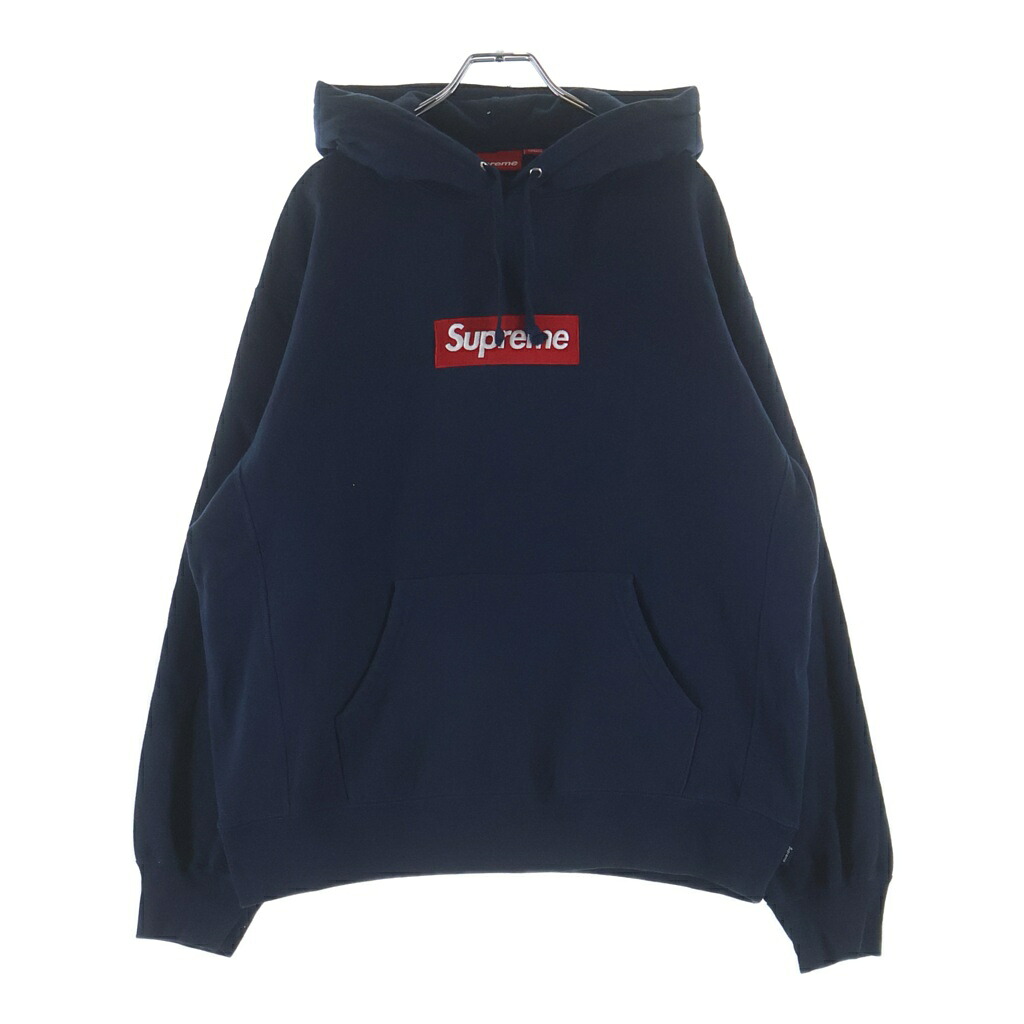 SUPREME(シュプリーム) 大きさ:M 24AW Box Logo Hooded Sweatshirt ボックス席ロゴタイプ プルオーバースウェットパーカー フーディー 米国海軍【中古】【度合いB】【カラーネイビー】【取りまわしバス発着場BRING札幌店】