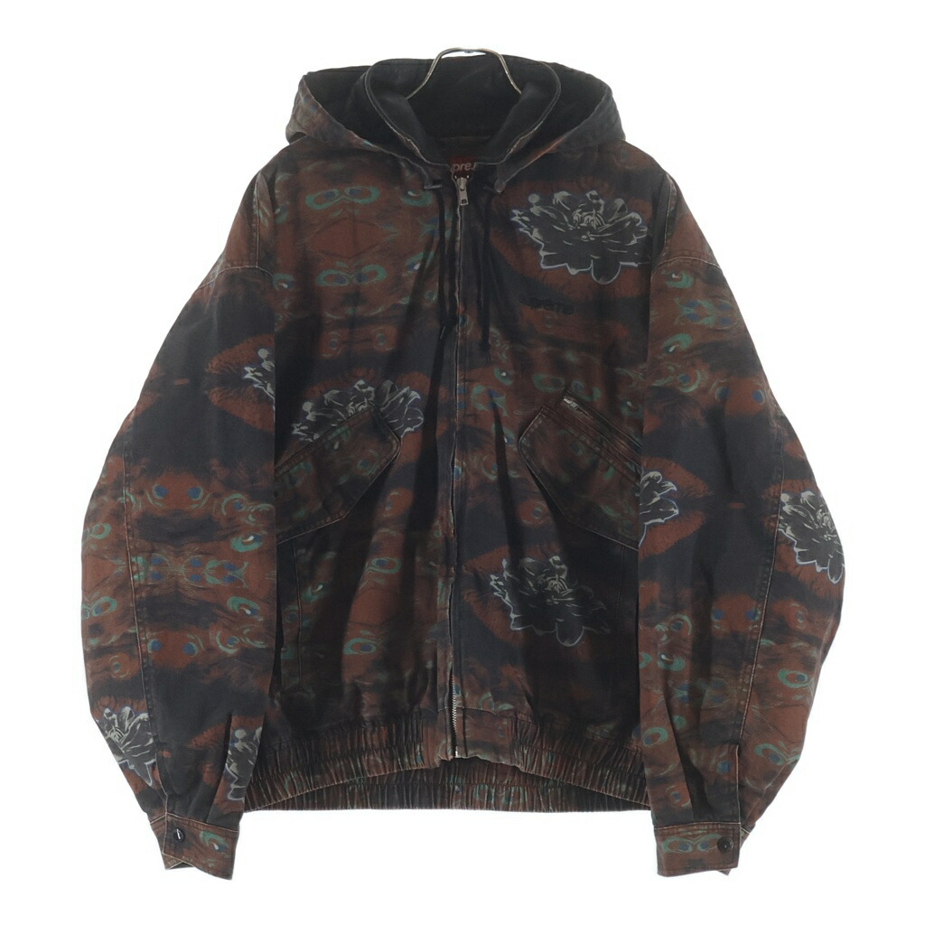 SUPREME(シュプリーム) サイズ:L 23AW Leather Collar Utility Jacket レザー カラー ユーティリティ フーデッドジャケット ブラウン【中古】【程度B】【カラーブラウン】【オンライン限定商品】|ブランド買取・販売 BRING