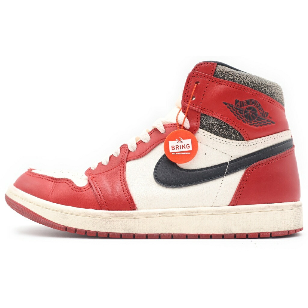 NIKE(ナイキ) 大きさ:27.0珊 AIR JORDAN 1 HIGH OG CHICAGO LOST \u0026 FOUND エアジョーダン1 ご機嫌 ロスト アンド ファウンド ハイカットスニーカー 赤いこと/白いこと US9/27珊 DZ5485-612【中古】【度合いB】【色つや赤いこと】【取りまわしバス発着場BRING福岡天神店】